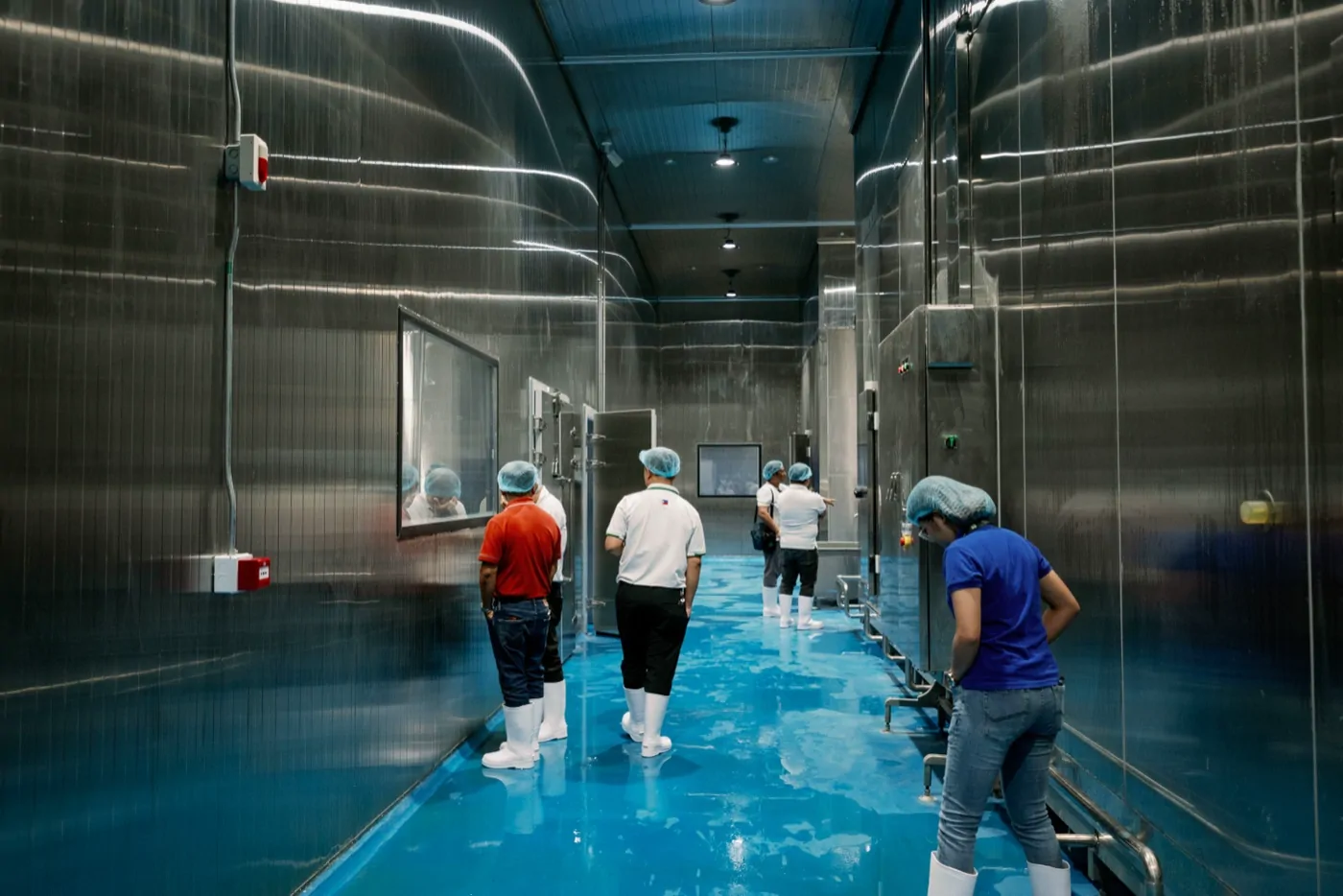 Blast freezer and cold-storage corridor